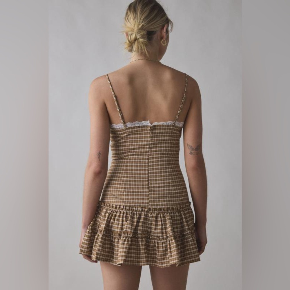 Lioness gingham mini dress - size small - Picture 3 of 15